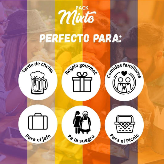 Pakete Mixto de Sabor - Pack 6 Salsas y Chicharrones de Chile